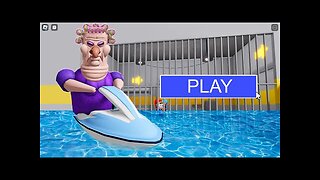 WATER GRUMPY GRAN BARRY'S PRISON RUN! New Scary Obby (#Roblox)
