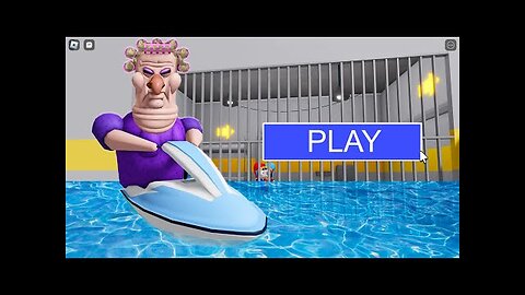 WATER GRUMPY GRAN BARRY'S PRISON RUN! New Scary Obby (#Roblox)