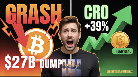 MARKET CHAOS! Bitcoin Whale Dumps Billions While CRO Surges on Trump Deal 🚨
