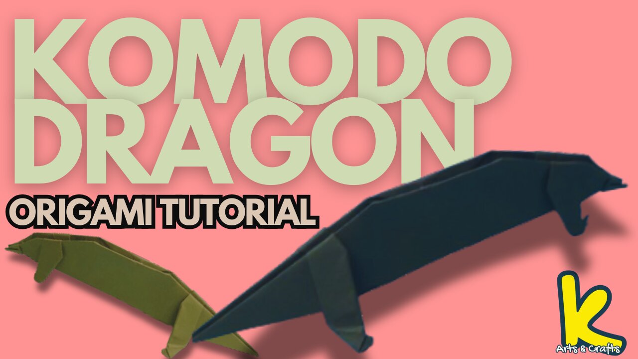 How to Make a Komodo Dragon with Paper | Realistic DIY Animal Papercraft