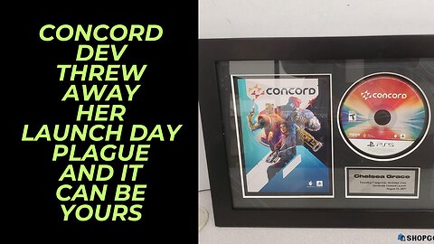 Concord Developer Threw Away Her Launch Day Plague & It's Up For Auction On ShopGoodwill.com