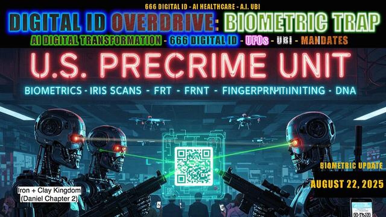 Digital ID Overdrive: Biometric Traps - U.S. & U.K. PreCrime Units - DPT - UFOs - UBI - Age Verify