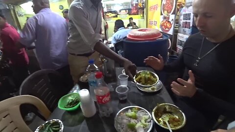 2 #guys , #gays , #India ,Eating Indian Street
