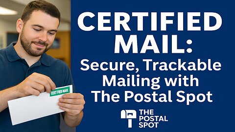 Certified Mail: Secure, Trackable Mailing with The Postal Spot