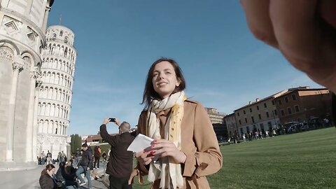 Behind the scenes of how to conceive a video of a creator with 700,000 followers in Pisa 4k