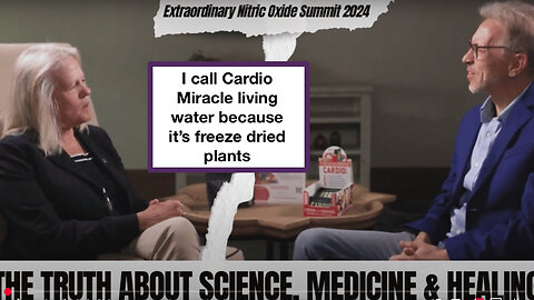 I call Cardio Miracle living water because it’s freeze dried plants