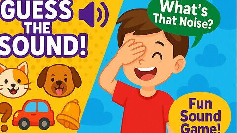 Guess the Sound! Challenge 🔊 | Fun Animal & Object Sounds Game for Kids