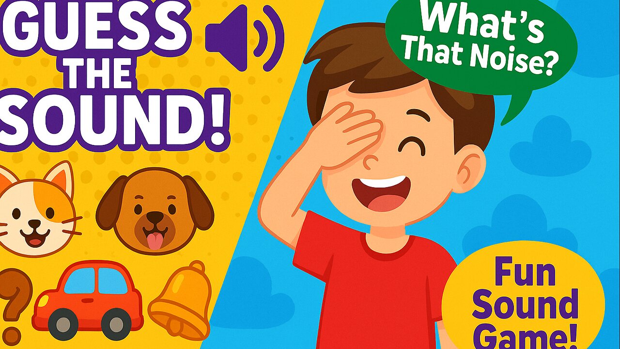 Guess the Sound! Challenge 🔊 | Fun Animal & Object Sounds Game for Kids