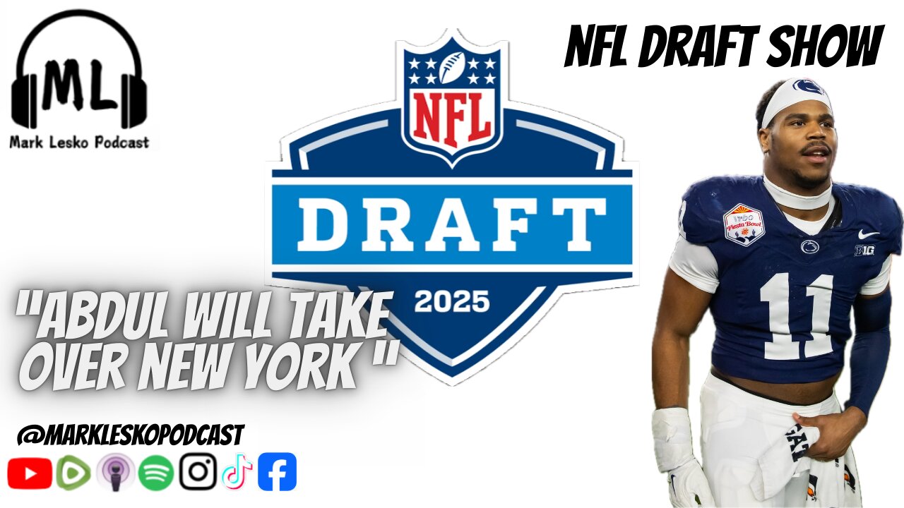 NFL Draft Live Show || Mark Lesko Podcast #nfl #pennstatefootball