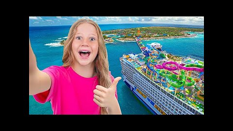 Evelyn having fun on the Royal Caribbean cruise