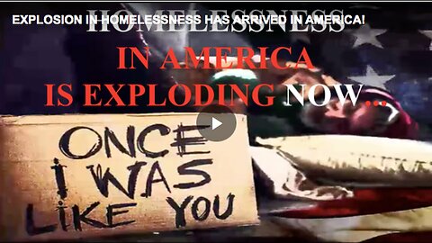 The explosion of homelessness in America.
