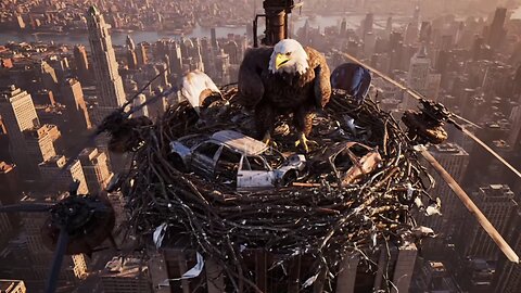 Colossal Eagle Snatches Helicopters – Final Shot Through Its Eye!"