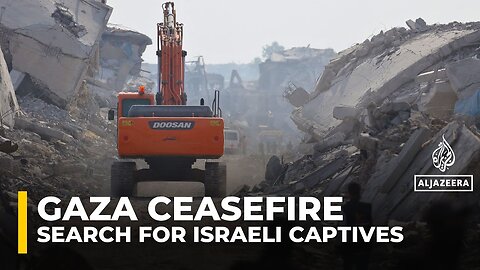 Israeli strikes test Gaza ceasefire as search for bodies of captives intensifies