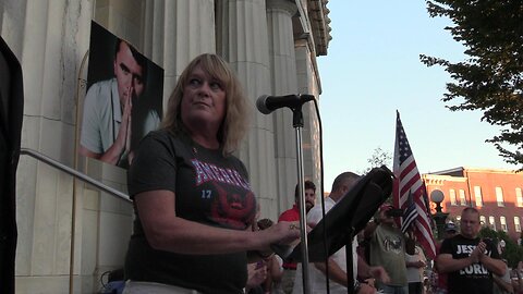 Westerly, RI Republican Town Committee Chairwoman Christine Cooke Leads Off The Charlie Kirk Vigil 9-19-25