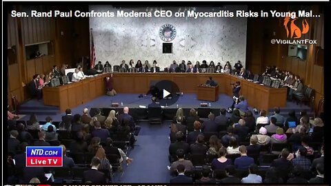"Sen. Rand Paul Questions Moderna CEO Stephane Bancel on Myocarditis Risks in Boys"