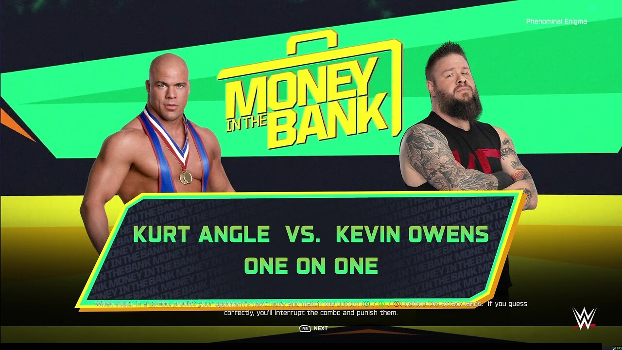 WWE 2k25 Kurt Angle vs Kevin Owens