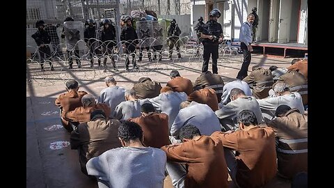 A short dramatic scene performed by some Gazans,