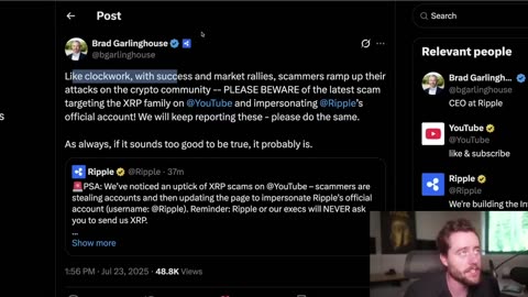 XRP RIPPLE ISSUES URGENT WARNING TO HOLDERS AS PRICES CRASH!! TRUMP BIG CRYPTO NEWS!!
