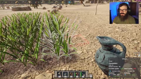 Trying out Ancient Farm (Demo), first a few World of Warships battles