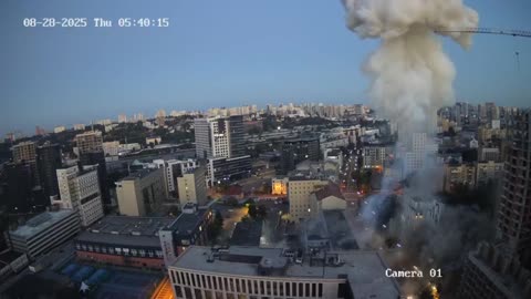 🤬 Massive attack on Kyiv, 8 killed and 38 injured. 2 missiles hit a residential building.