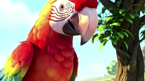Comedy video Animation story a 🦜 For kids