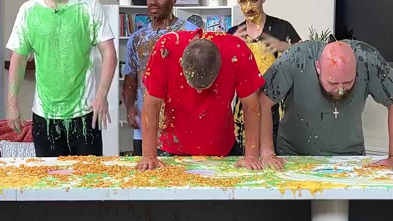 “Which Hole Sprays the Paint? MrBeast’s Wild Table Challenge!”