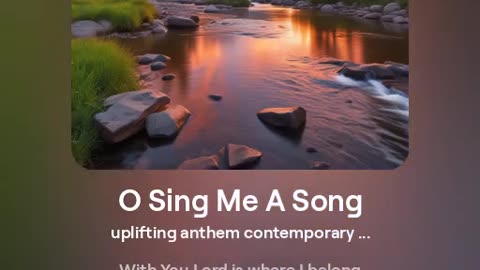 O Sing Me a Song - Psalm 30
