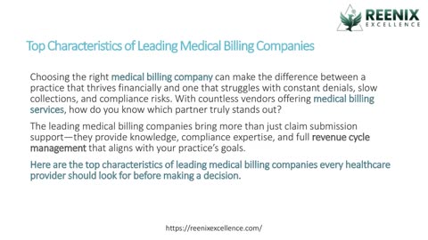 Top Characteristics of Leading Medical Billing Companies