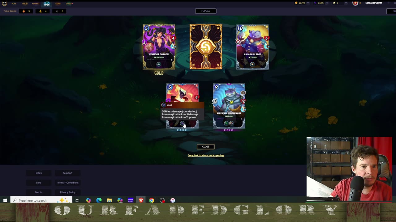 Can I pull a Black Foil Card? Splinterlands - 10 Alchemy Pack Opening