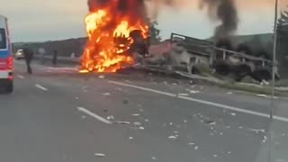 Poranny wypadek na trasie S5 miedzy węzłami Bydgoszcz Miedzyn i Bydgoszcz Zachód.
