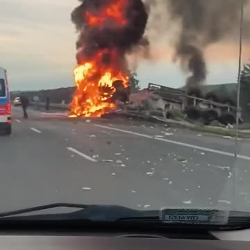 Poranny wypadek na trasie S5 miedzy węzłami Bydgoszcz Miedzyn i Bydgoszcz Zachód.