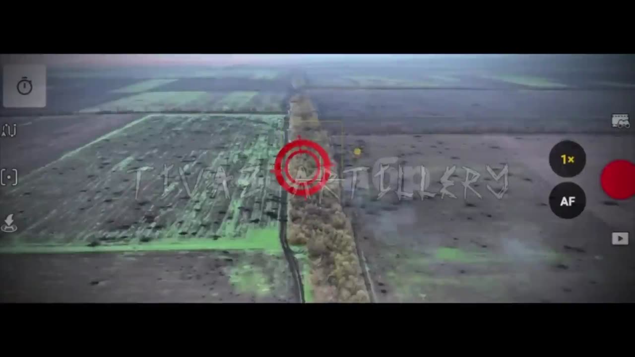 Ukrainian Artillery Opens Up On Advancing Russian Infantry Mostly Out in the Open