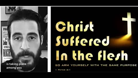Jonathan Roumie reads from the Scripture- 1 Peter Chapter 4 -to suffer a part of human condition