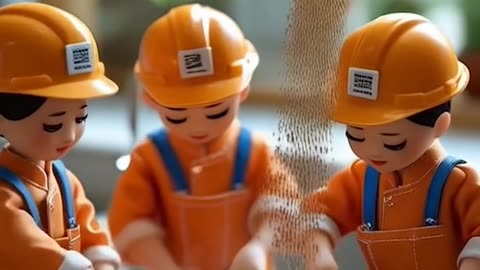 Miniature people brigade is hard at work cooking up a storm 👩‍🍳🔥 #Miniature #cookingfun