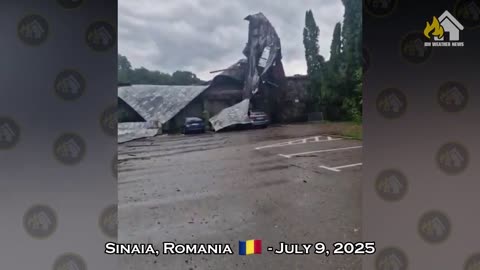 Tragedy in Romania! Wild winds destroy everything, storm in Sinaia, chaos everywhere