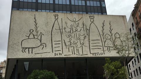 Picasso Mural @ College of Architects (Barcelona, Catalonia, Spain)