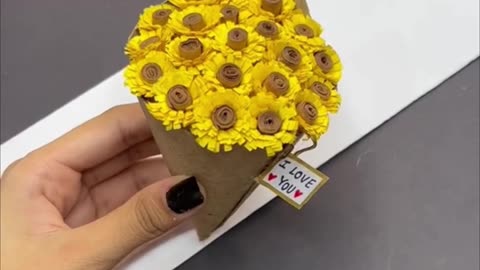 DIY Sunflower bouquet idea 😍💛