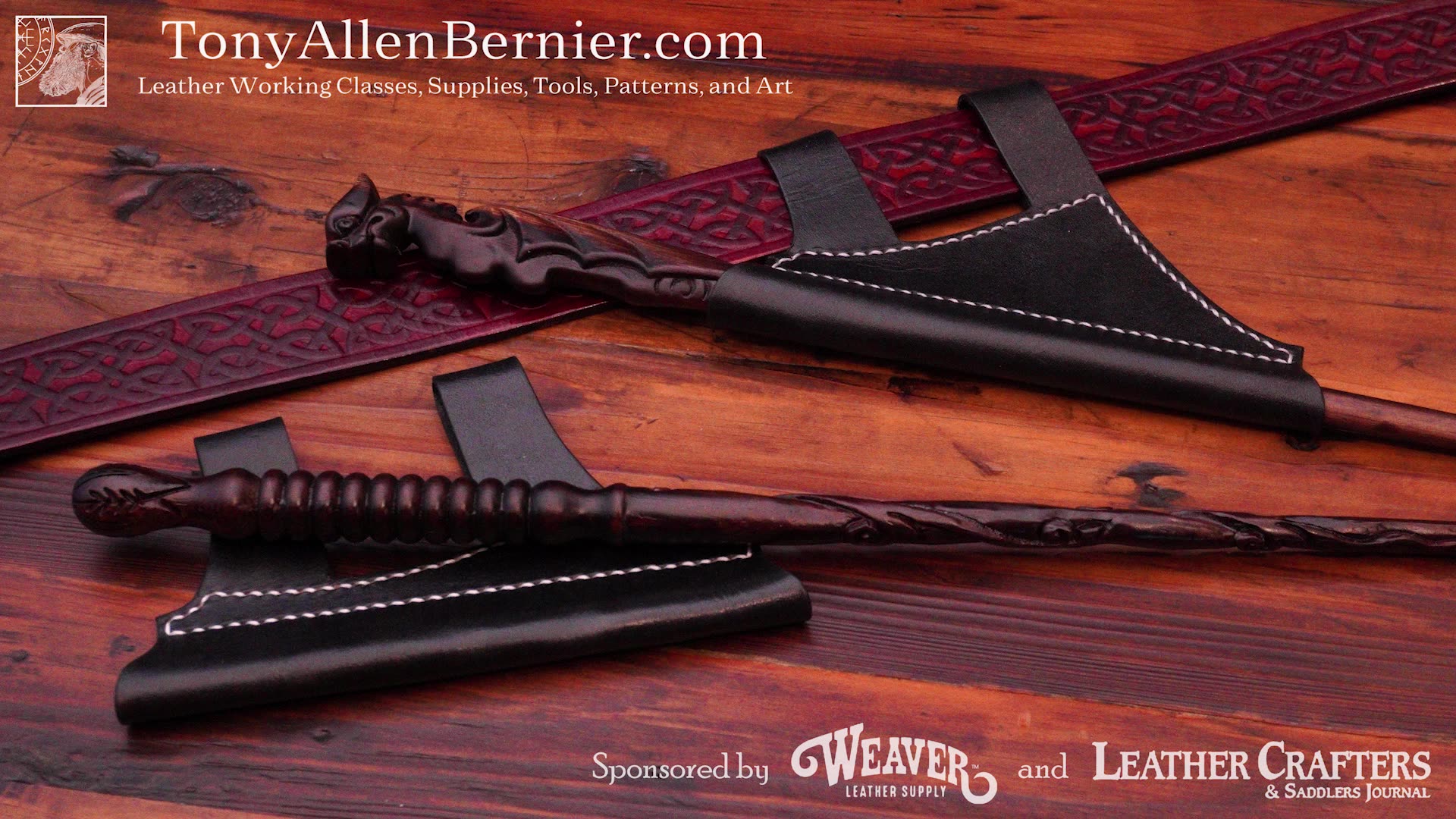 How to make a Leather Wand Holder For Your Belt with Kit Style Craft Patterns.