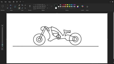How to Draw a Realistic Motorcycle in Microsoft Paint II Part 3
