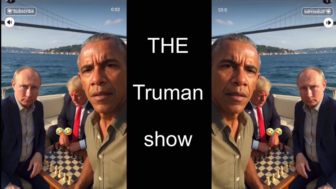 Good morning from the Truman show, although it is AI generated, but behind the scenes, it is true.