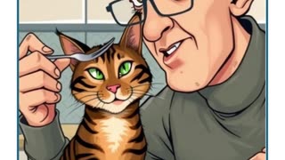 🐱 Dad vs. The Family Cat… More Alike Than You Think! 😂