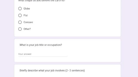 Flat, Globe, or Concave? Take This 1-Minute Anonymous Survey