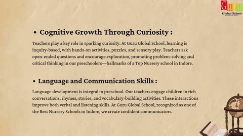 Nurturing Young Minds at a Top Nursery School in Indore