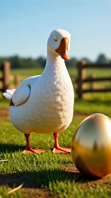 Goose lays Golden Egg