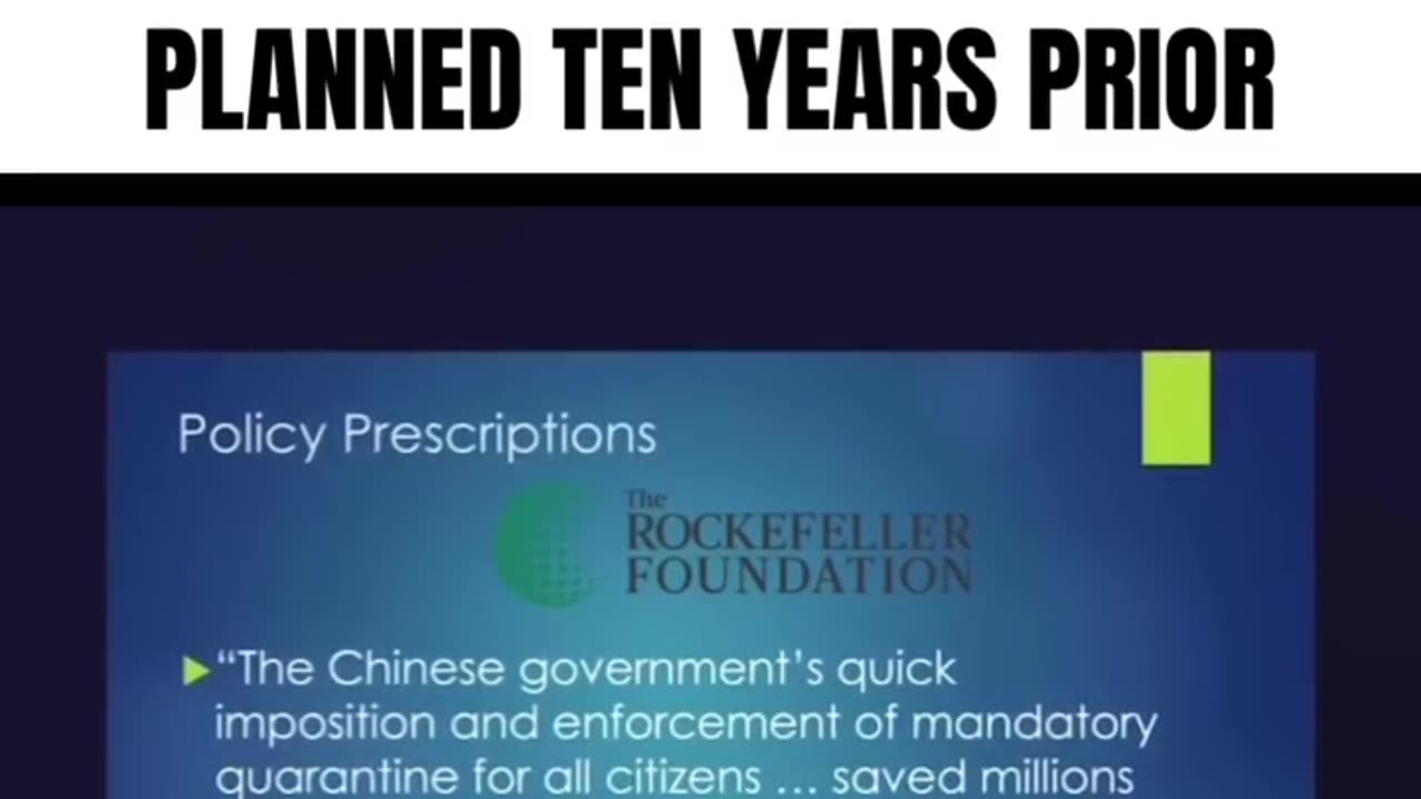 2010 ROCKEFELLERS REPORT ON COVID