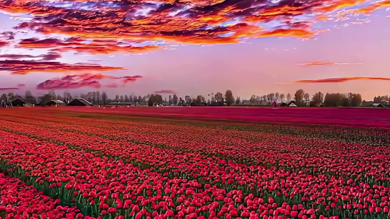 Fields of Vibrance 🌷🌅 | Sounds of Nature