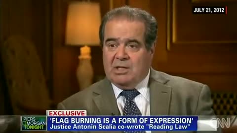 Former Supreme Court justice Antonin Scalia | Flag burning