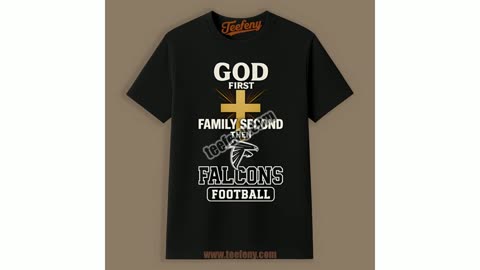 Atlanta Falcons God First Family Second Football Vintage Shirt