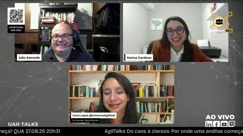 AgilTalks Do caos à clareza: Por onde uma análise começa? QUA 27.08.25 20h31