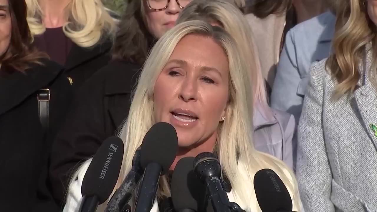 Marjorie Taylor Greene Addresses Being Called a Traitor by President Trump Ahead of Epstein Vote